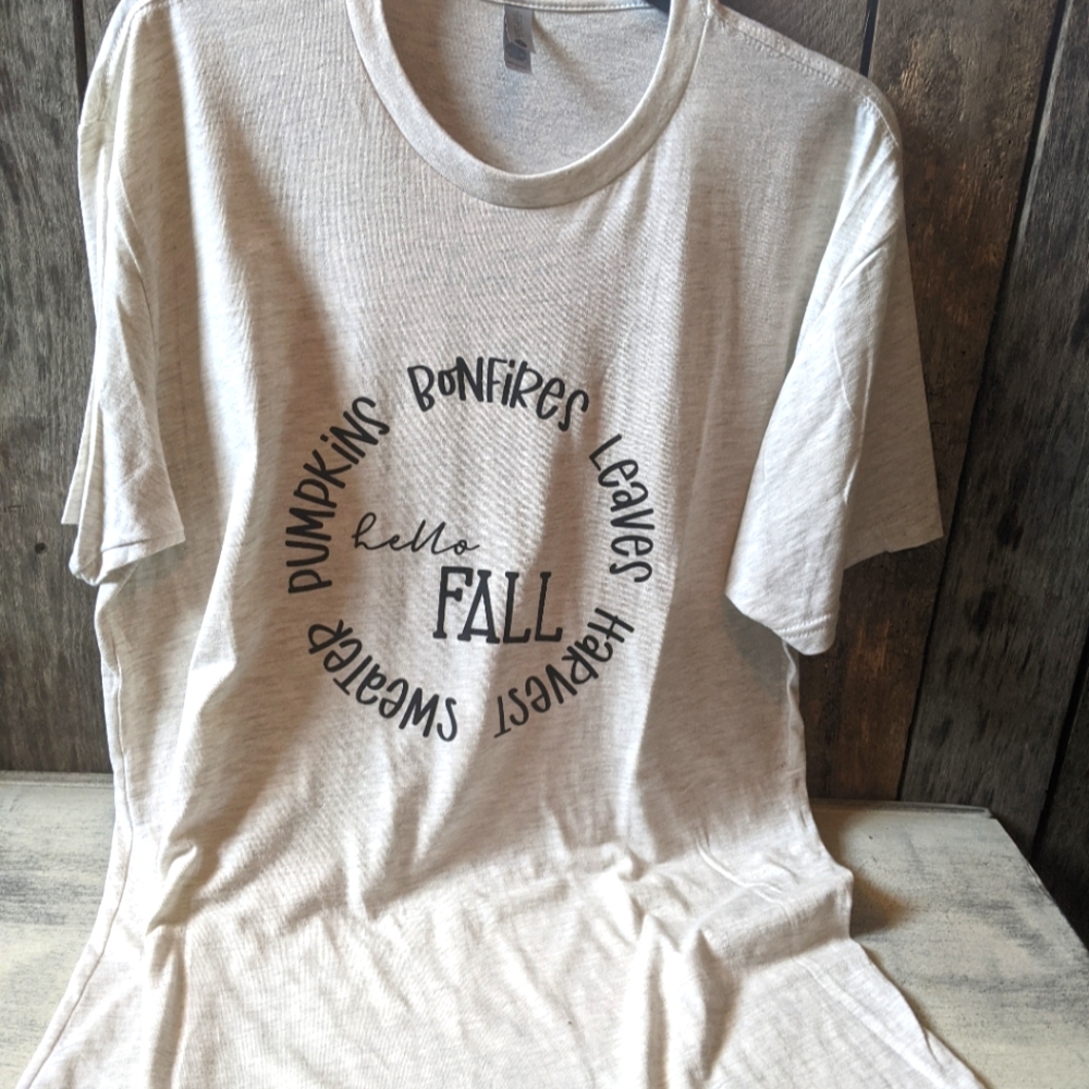 Fall graphic t-shirt